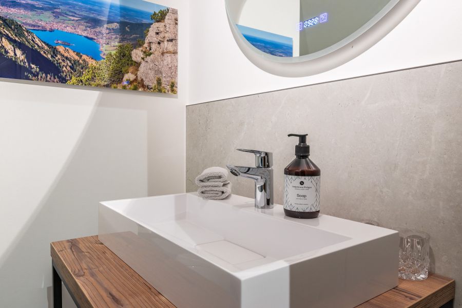 Close-up in the bathroom of Hotel Terofal in Schliersee