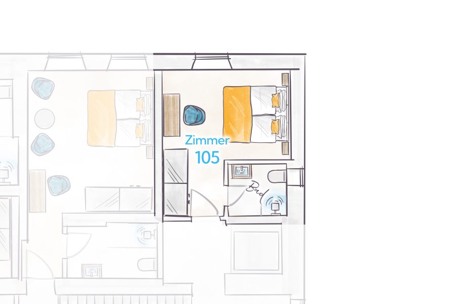 Terofal Hotel Schliersee Floor Plan Room 105