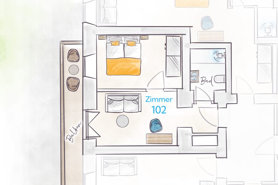 Terofal Hotel Schliersee Floor Plan Room 102