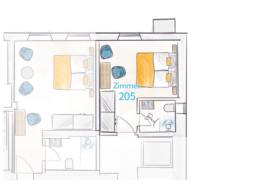 Terofal Hotel Schliersee Floor Plan Room 205