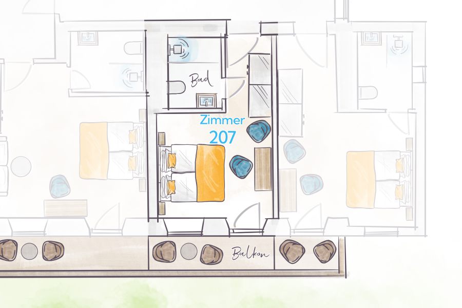 Terofal Hotel Schliersee Floor Plan Room 207