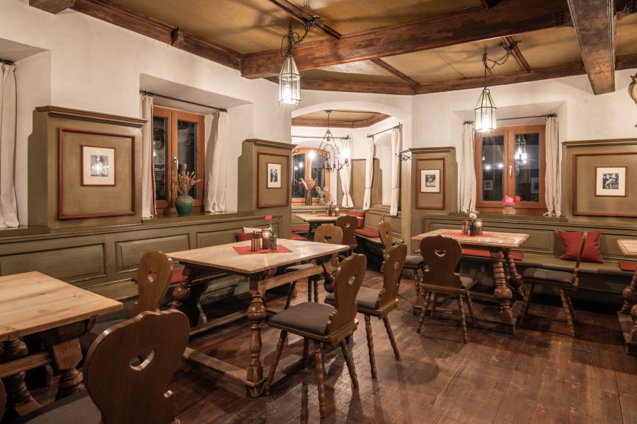 historische Stube im Restaurant Xaver im Hotel Terofal