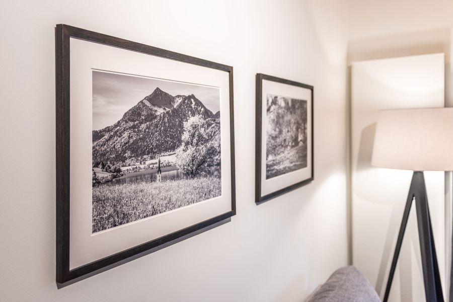 Detailaufnahme von historichen Fotos von Schliersee