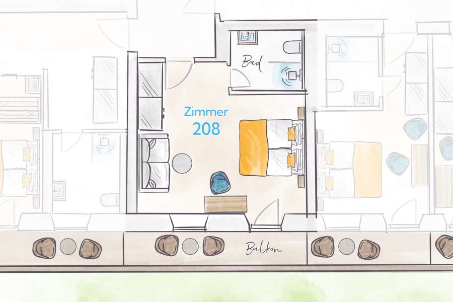 Terofal Hotel Schliersee Floor Plan Room 208