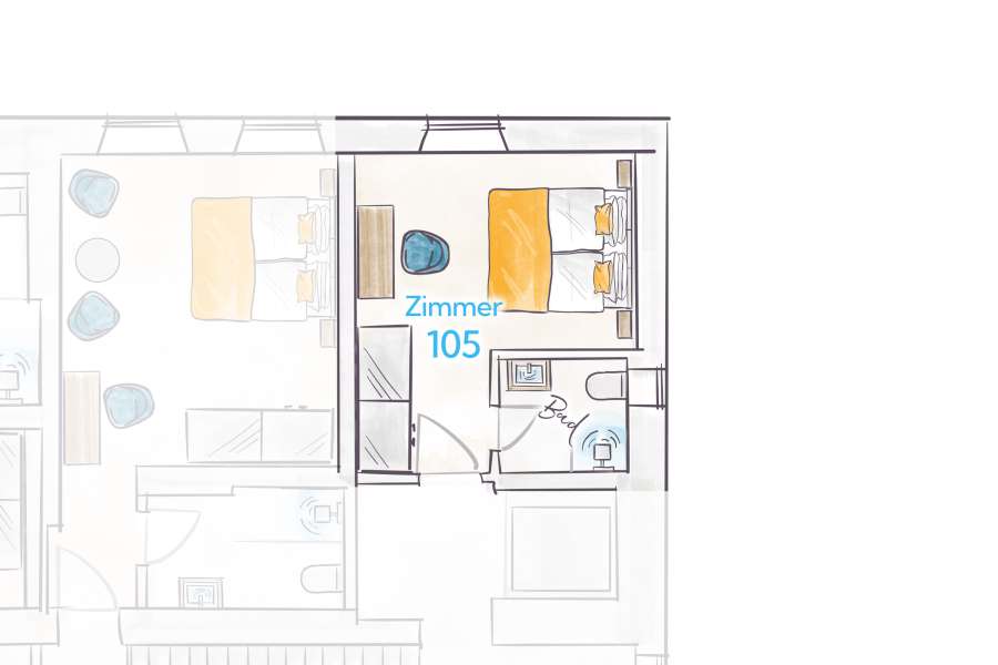 Terofal Hotel Schliersee Floor Plan Room 105