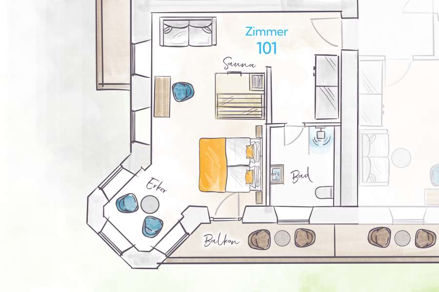 Terofal Hotel Schliersee Floor Plan Room 101
