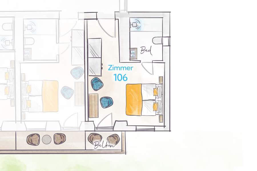 Terofal Hotel Schliersee Floor Plan Room 106