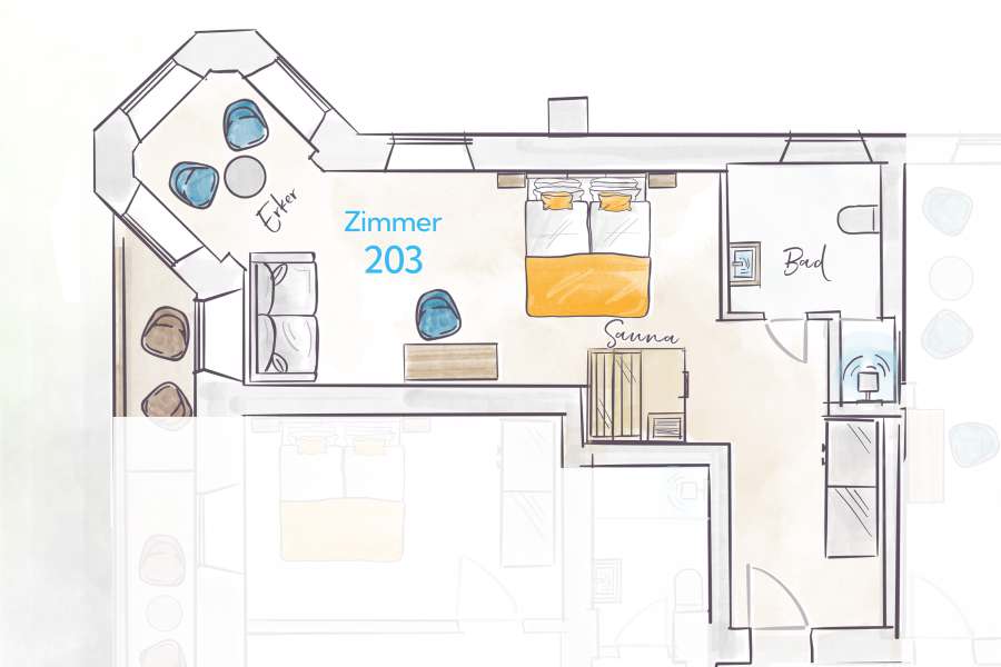 Terofal Hotel Schliersee Floor Plan Room 203