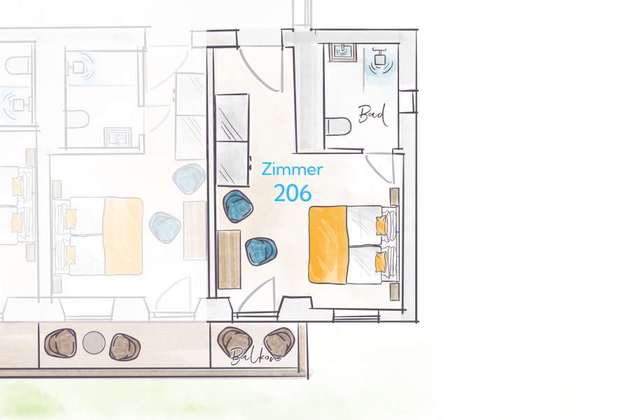Terofal Hotel Schliersee Floor Plan Room 206