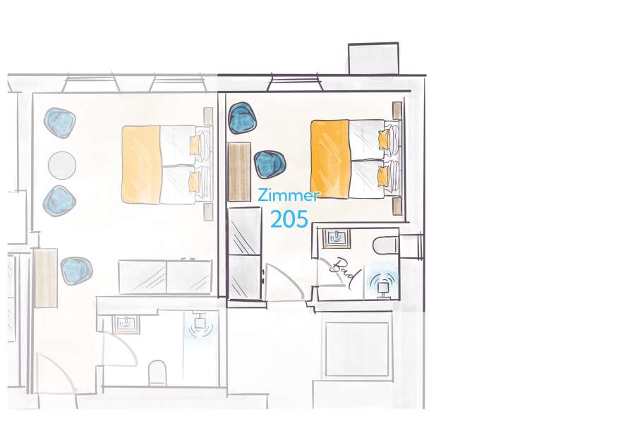 Terofal Hotel Schliersee Floor Plan Room 205